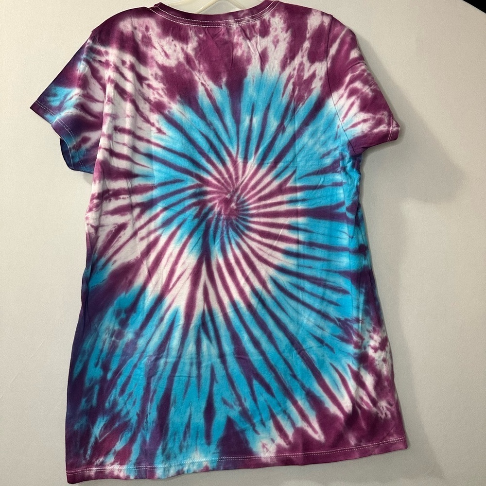 Fall Out Boy Juniors Purple & Blue Tie-Dye T-Shirt NWT XL - Picture 4 of 4